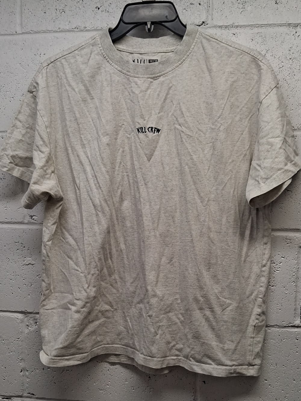 Kill Crew Men's Light Gray Crewneck T-Shirt